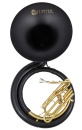 JUPITER BBb Sousaphone schwarz Fiberglas,Maschine Messing